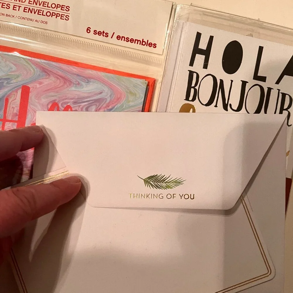 Note Cards - Stationery (Hello‎ 2 boxes and Thinking of You)